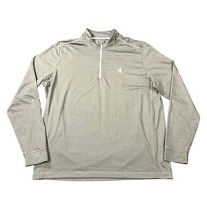 johnnie-O Lammie 1/4 Zip Prep-Formance Men's XL Pullover Golf Gray L/S JMKO1030